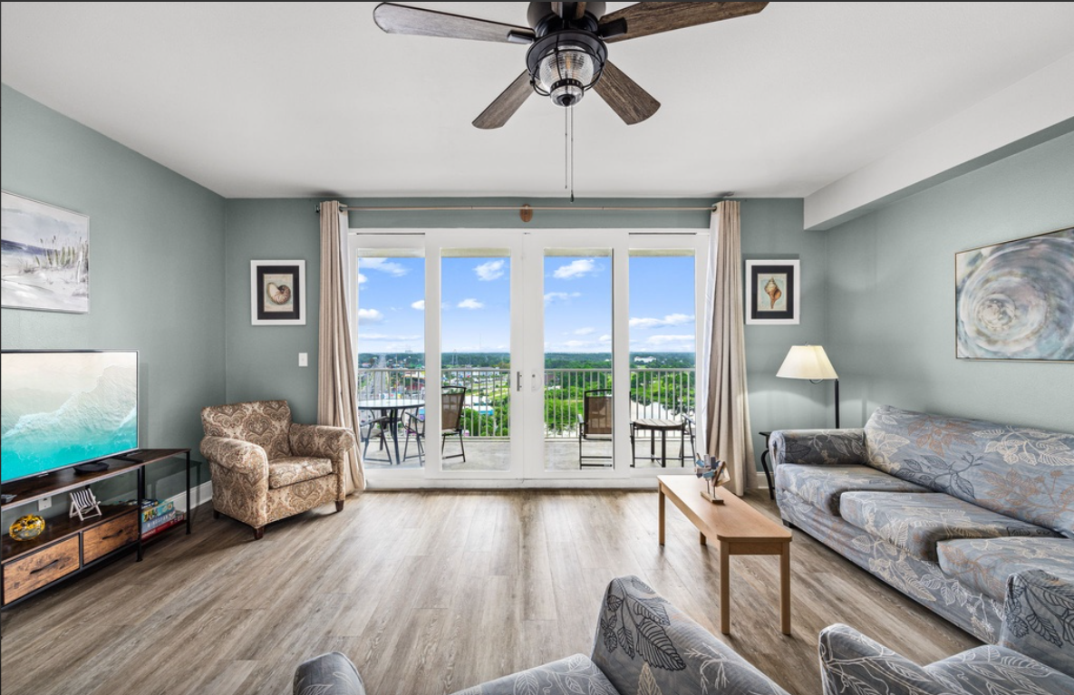Living room and balcony
